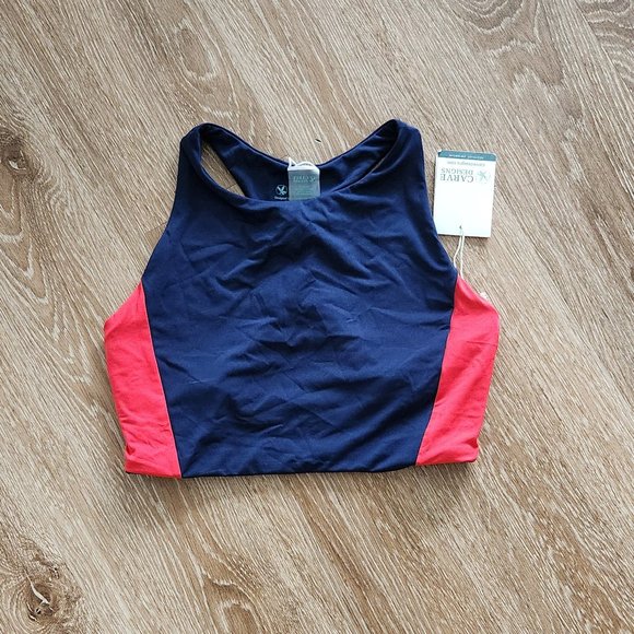 NWT Carve Designs Color Block High Neck Bikini Top - Picture 8 of 8